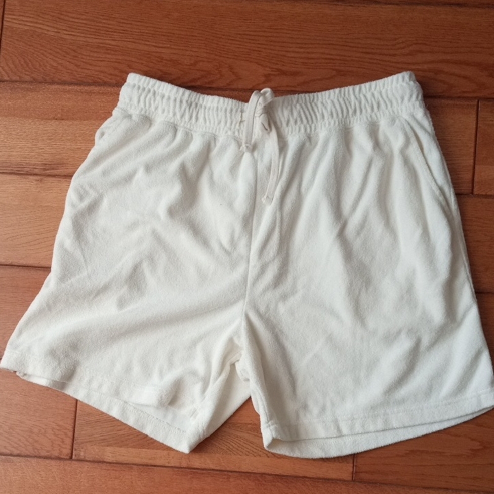 Forever 21 Men's Athletic White Shorts